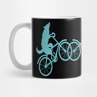 Wolf bicycle nice cute cool colorful Mug